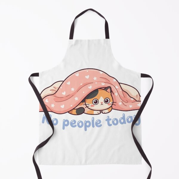 Item preview, No People Today Cat Sticker, Introvert Cat Lover, Cute Antisocial Sticker designed and sold by ajlaaac.