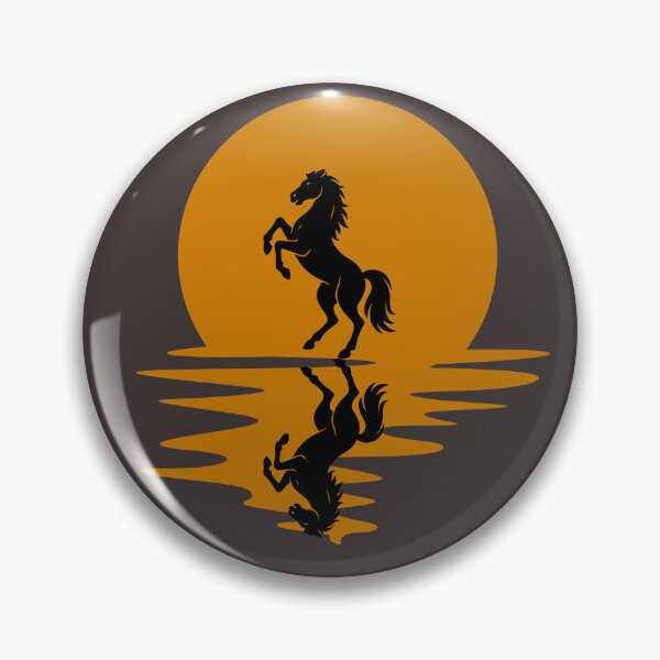 Item preview, Rearing Horse at Sunset Reflection - Majestic Wild Spirit. designed and sold by LunaPrintCo.