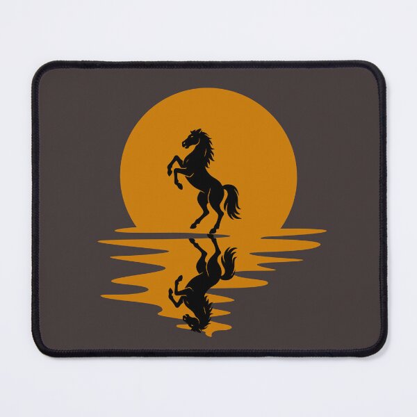 Item preview, Rearing Horse at Sunset Reflection - Majestic Wild Spirit. designed and sold by LunaPrintCo.