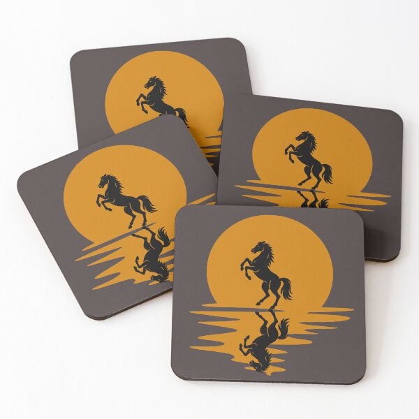 Item preview, Rearing Horse at Sunset Reflection - Majestic Wild Spirit. designed and sold by LunaPrintCo.