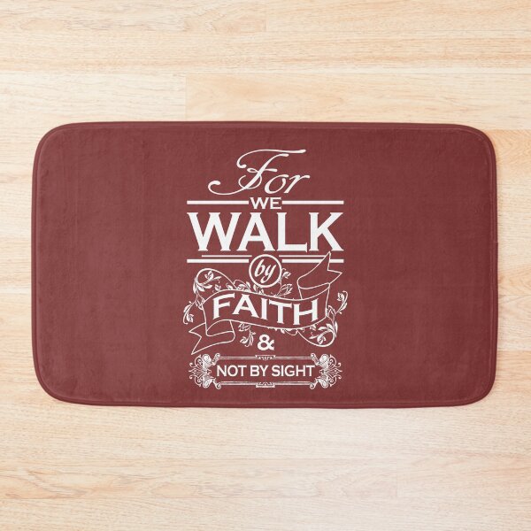 Item preview, 2 Corinthians 5:7 For We Walk By Faith Not By Sight Bible Verse for Christian Preacher & Pastor Appreciation designed and sold by merkraht.