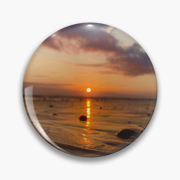 Item preview, Golden Sunset Over Rippled Beach Sand designed and sold by banana3397.