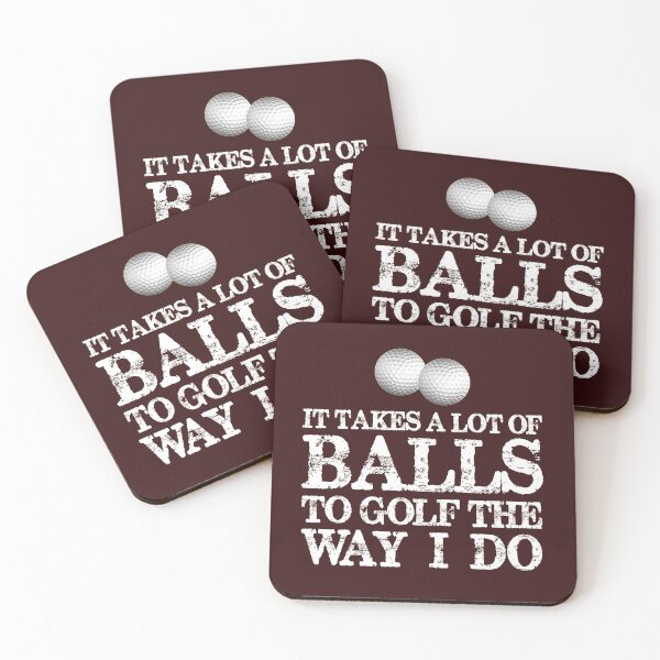 Item preview, Golf Humor - It Takes A Lot of Balls To Golf Like I Do - Funny Golfer Caddy or Player Gifts for Golfing designed and sold by merkraht.