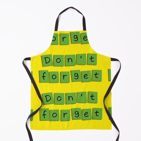 Item preview, "Don't forget" text on a small sticky note! - Green designed and sold by Alan-David.