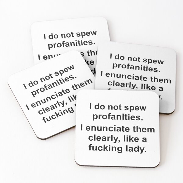 Item preview, I Do Not Spew Profanities I Enunciate Them Clearly Like A Lady - Funny Sarcasm Gift Ideas for Loud Mouthed Sailor Talking Women and Mom designed and sold by merkraht.
