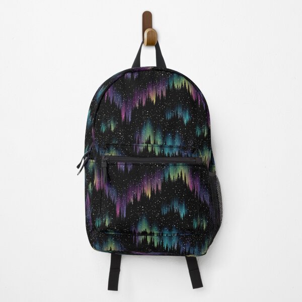 Item preview, Northern Lights Forest Aurora Borealis Night Sky designed and sold by NicolasGlowArt.