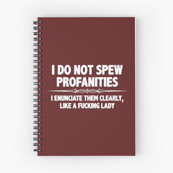 Item preview, I Do Not Spew Profanities I Enunciate Them Clearly Like A Effing Lady - Funny Sarcasm Gift Ideas for Straight Talking Women designed and sold by merkraht.