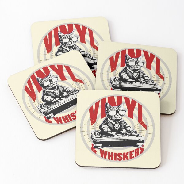 Item preview, Vinyl & Whiskers DJ Cat – Retro Record Player Music Lover Design designed and sold by Sachie's Studio.