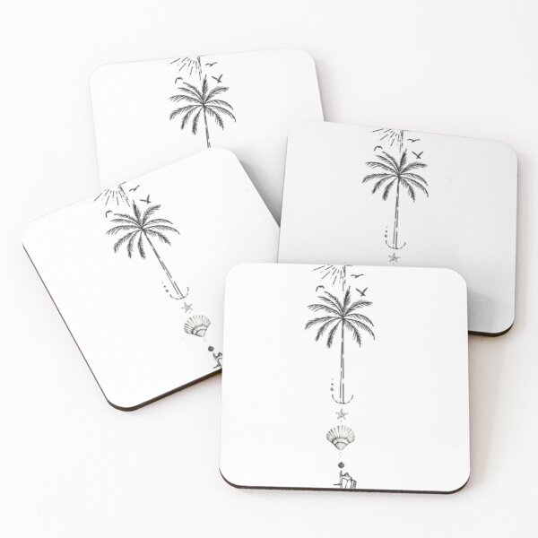 Item preview, Geometric Summer Path | Nautical Compass & Seashell Line Art designed and sold by ZairDesign.