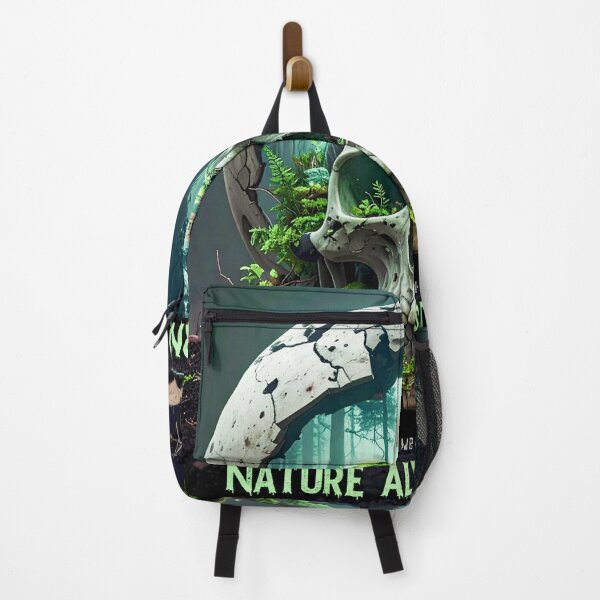 Item preview, Nature Always Returns - Cracked Skull Forest Eco Gothic Design designed and sold by Ecocrushstudio.