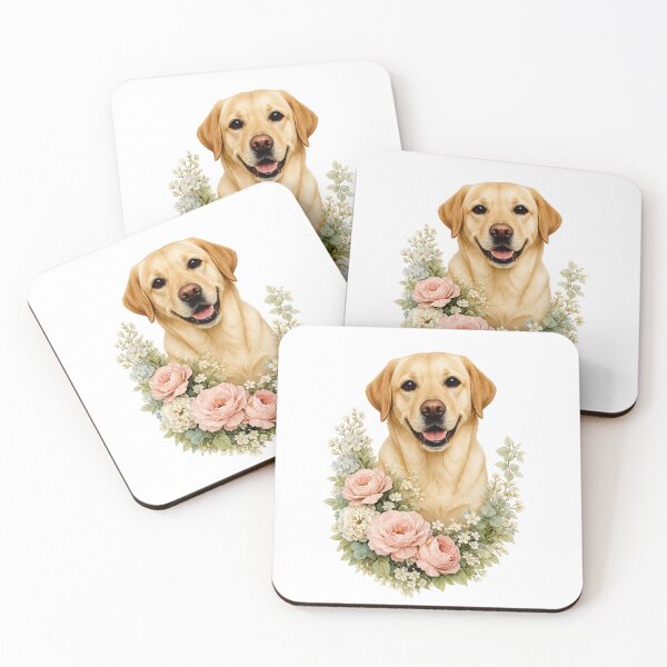 Item preview, Labrador Floral Portrait designed and sold by Liededrom..