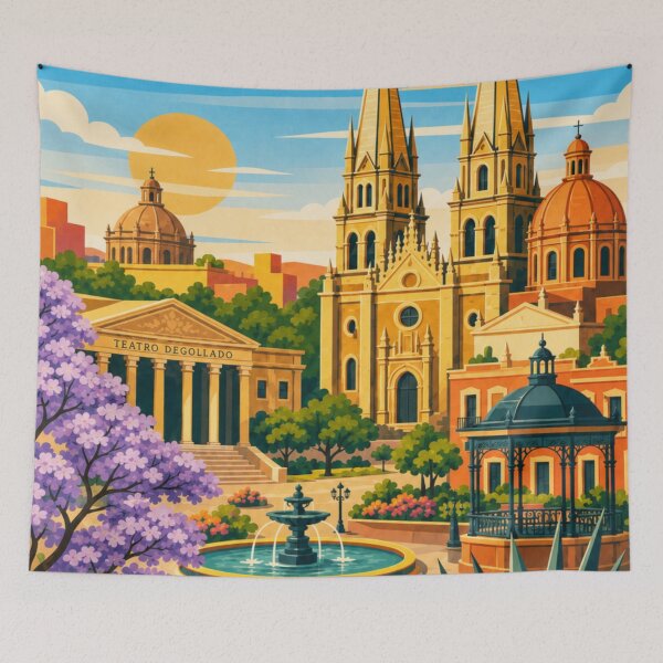 Item preview, Guadalajara Mexico Travel Poster designed and sold by MatthewHeights.