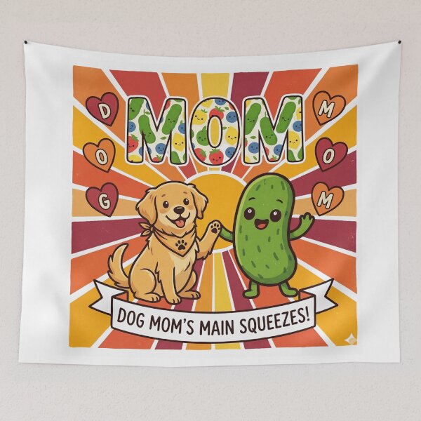 Item preview, Dog Mom’s Main Squeezes Funny Dog Mom Shirt – Best Mom In The Multiverse Cute Pickle Dog Design – Mother’s Day Gift for Dog Lovers designed and sold by Basma Designs | Retro, Kawaii Shirts & Stickers.