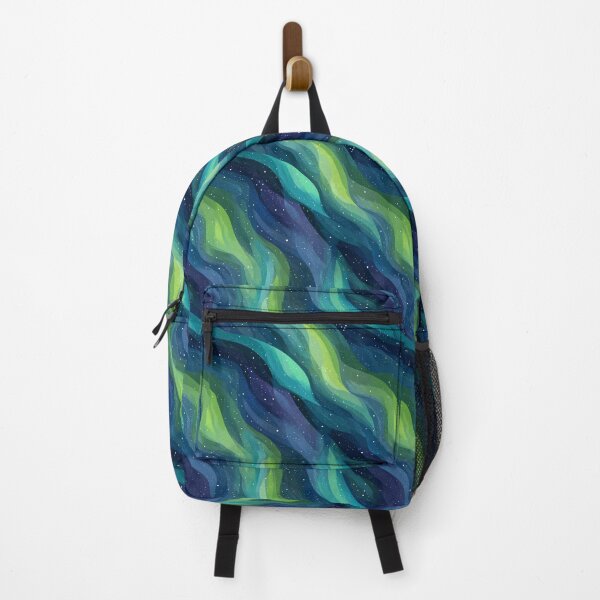 Item preview, Abstract Aurora Wavy Night Sky Stars Pattern designed and sold by NicolasGlowArt.