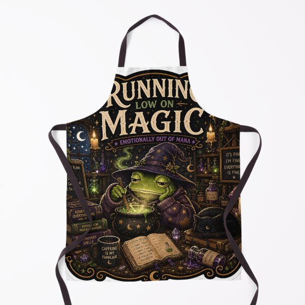 Artikelvorschau, Magisches Fantasy-Fantasy-Design mit Zaubererfrosch-Ästhetik entworfen und verkauft von StickyGuys.