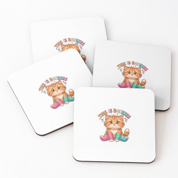Item preview, This Is Bonkers Cute Kitten Sticker designed and sold by veloraastudio.