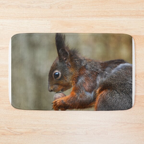 Item preview, Red Squirrel Extreme Close-Up Portrait Holding Food designed and sold by Shanguai.
