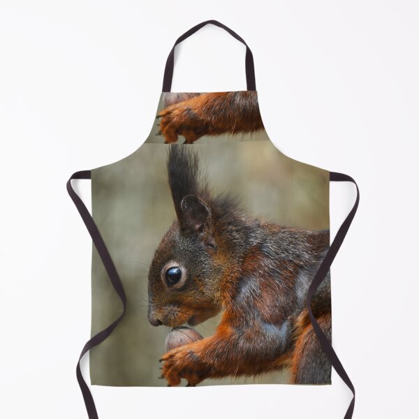 Item preview, Red Squirrel Extreme Close-Up Portrait Holding Food designed and sold by Shanguai.