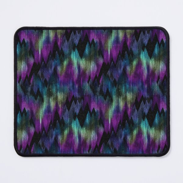 Item preview, Aurora Borealis Cosmic Mountain Peaks Pattern designed and sold by NicolasGlowArt.