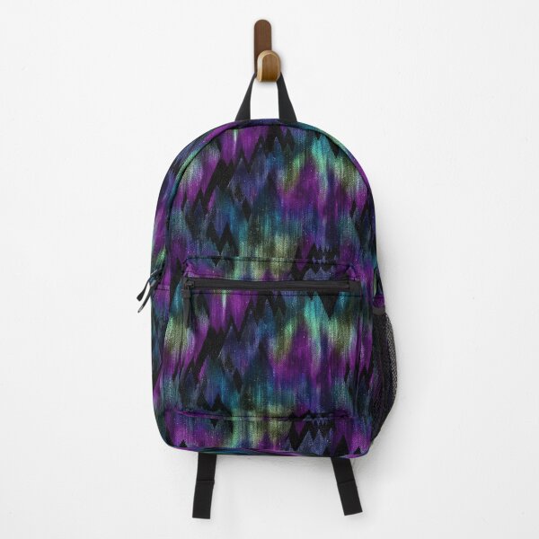 Item preview, Aurora Borealis Cosmic Mountain Peaks Pattern designed and sold by NicolasGlowArt.