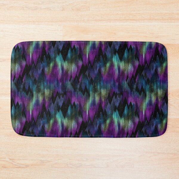 Item preview, Aurora Borealis Cosmic Mountain Peaks Pattern designed and sold by NicolasGlowArt.