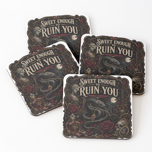 Item preview, Sweet Enough To Ruin You Gothic Snake Rose Aesthetic designed and sold by StickyGuys.