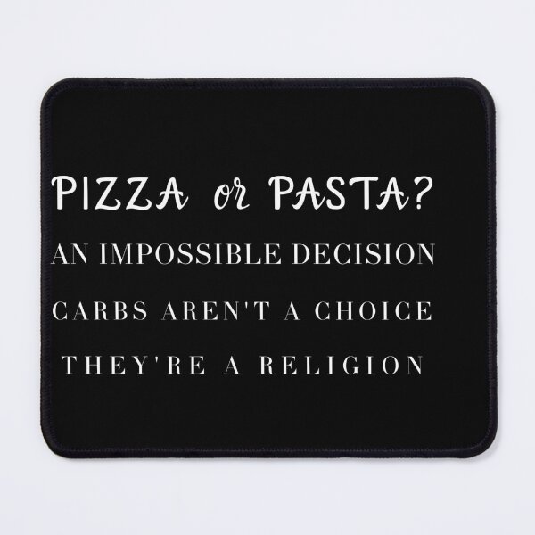 Item preview, Pizza or Pasta? Carbs are a Religion Dark Version designed and sold by TheItaliandilemma.