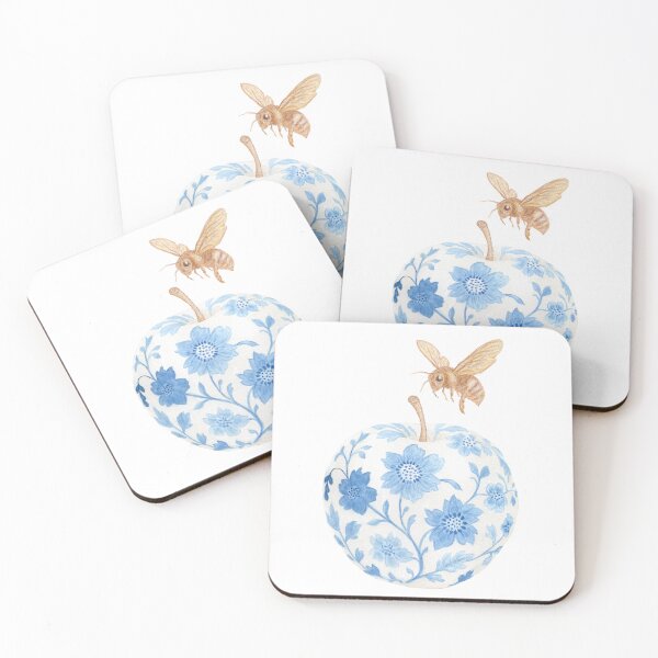 Item preview, Porcelain Apple & Golden Bee - Porcelain White Base designed and sold by Piret Victoria Ribas.