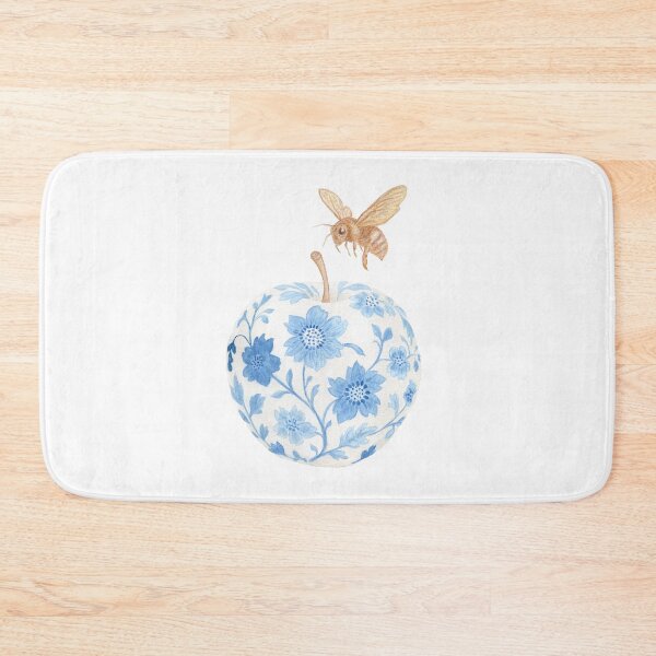 Item preview, Porcelain Apple & Golden Bee - Porcelain White Base designed and sold by Piret Victoria Ribas.