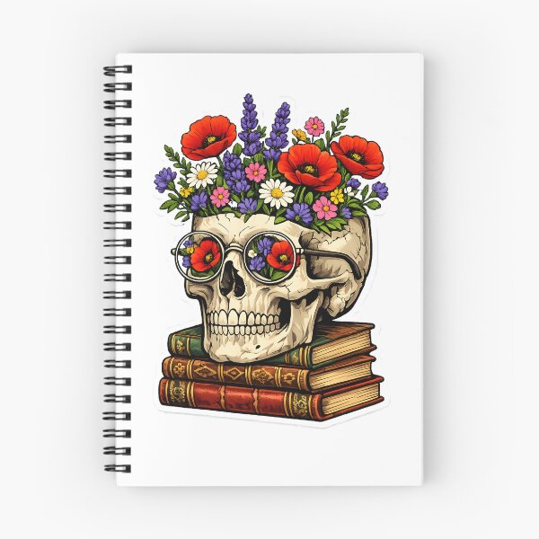 Item preview, Blooming Skull Library designed and sold by ExpertEsche.