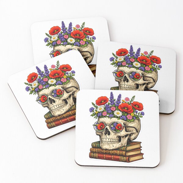 Item preview, Blooming Skull Library designed and sold by ExpertEsche.