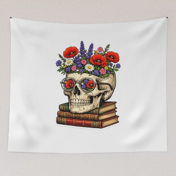 Item preview, Blooming Skull Library designed and sold by ExpertEsche.