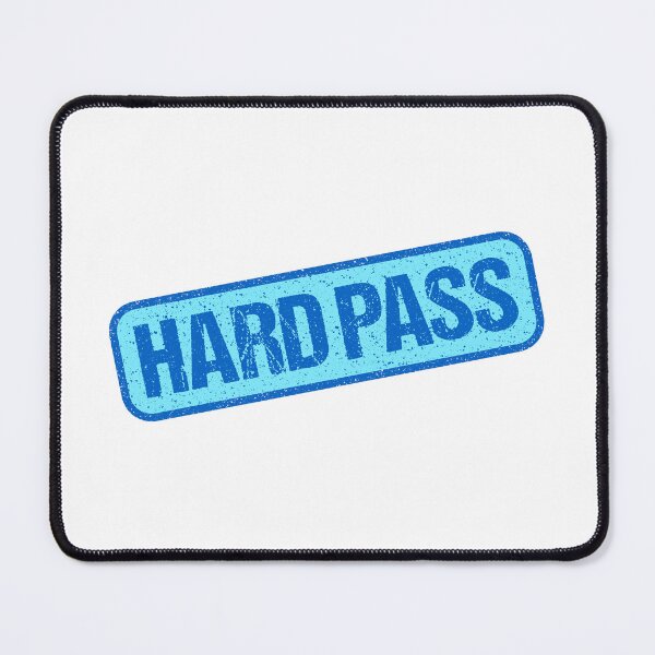 Item preview, Hard Pass, Blue Stamp Outline designed and sold by Memes N Lore .