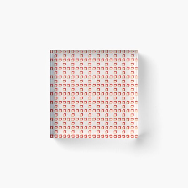Item preview, Cinnabar, deep peach & seashell cubes designed and sold by Mint + Midnight.