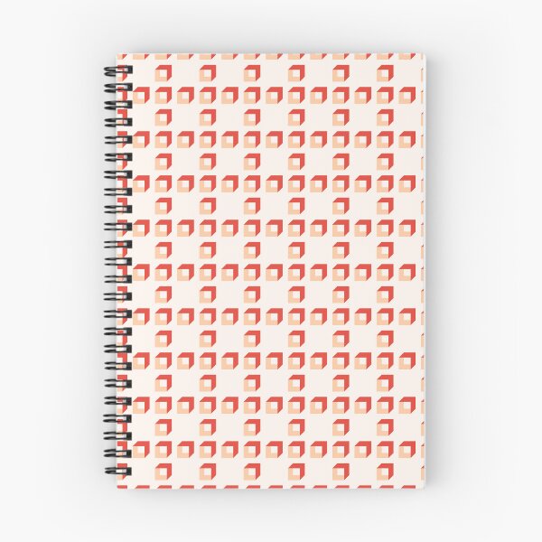 Item preview, Cinnabar, deep peach & seashell cubes designed and sold by Mint + Midnight.