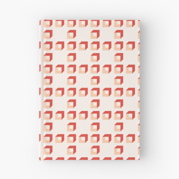Item preview, Cinnabar, deep peach & seashell cubes designed and sold by Mint + Midnight.