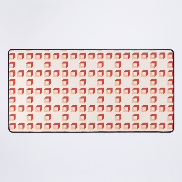 Item preview, Cinnabar, deep peach & seashell cubes designed and sold by Mint + Midnight.