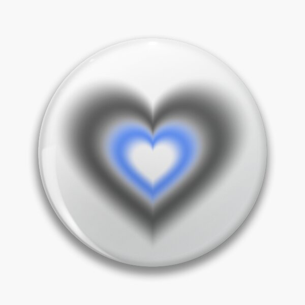 Item preview, Black and blue blurry hearts designed and sold by serenebookworm.