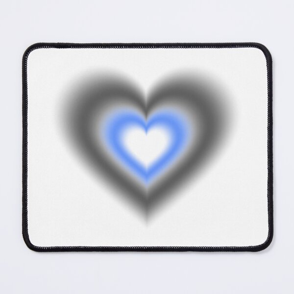 Item preview, Black and blue blurry hearts designed and sold by serenebookworm.