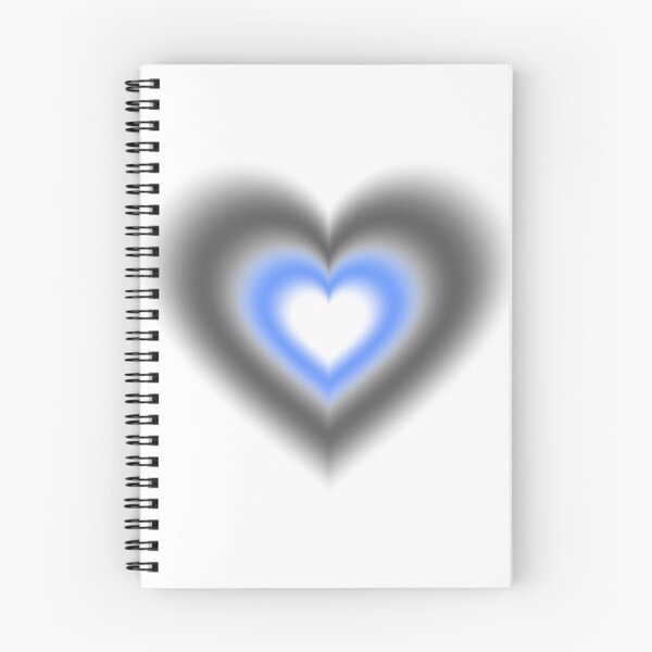Item preview, Black and blue blurry hearts designed and sold by serenebookworm.