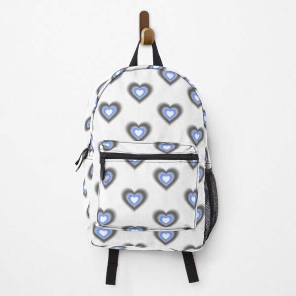Item preview, Black and blue blurry hearts designed and sold by serenebookworm.