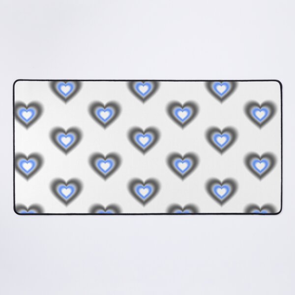 Item preview, Black and blue blurry hearts designed and sold by serenebookworm.