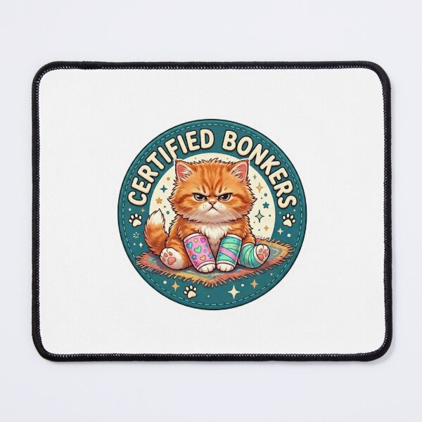 Item preview, Certified Bonkers Cute Kitten Sticker designed and sold by veloraastudio.