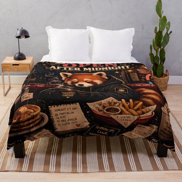 Item preview, Emotionally Open After Midnight Cozy Red Panda Diner Aesthetic designed and sold by StickyGuys.