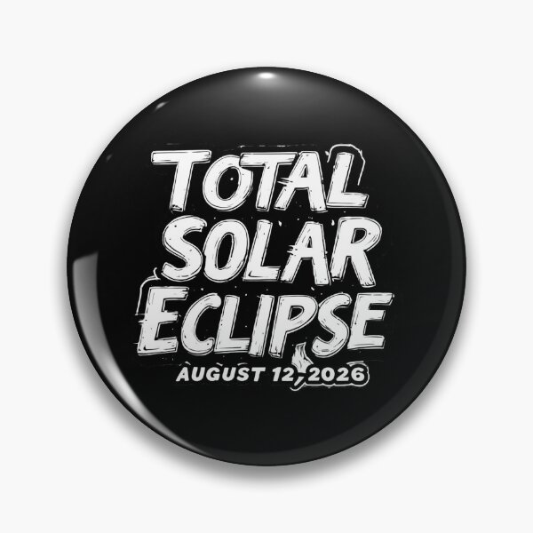 Item preview, Astronomic Lover B&W TOTAL SOLAR ECLIPSE - AUGUST 12 ,2026. designed and sold by Giulivo Store Graphic.