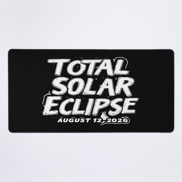 Item preview, Astronomic Lover B&W TOTAL SOLAR ECLIPSE - AUGUST 12 ,2026. designed and sold by Giulivo Store Graphic.