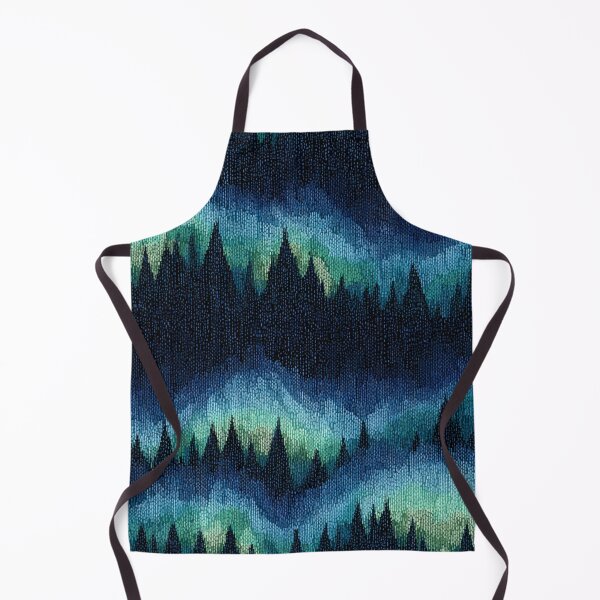 Item preview, Northern Lights Forest Pixel Art Landscape designed and sold by NicolasGlowArt.