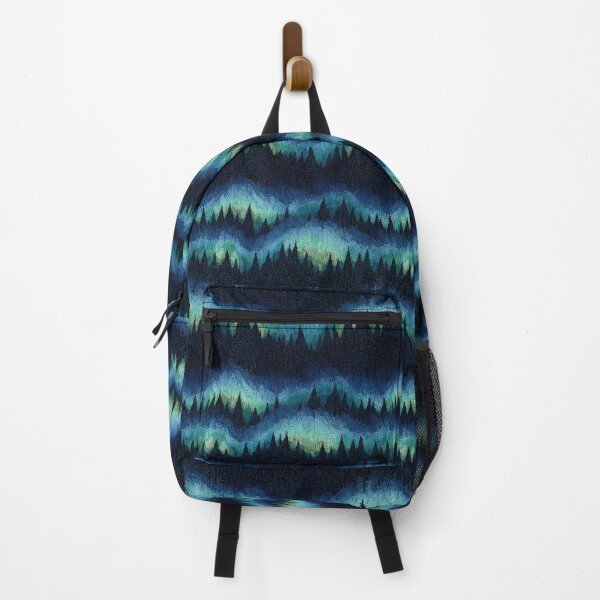 Item preview, Northern Lights Forest Pixel Art Landscape designed and sold by NicolasGlowArt.