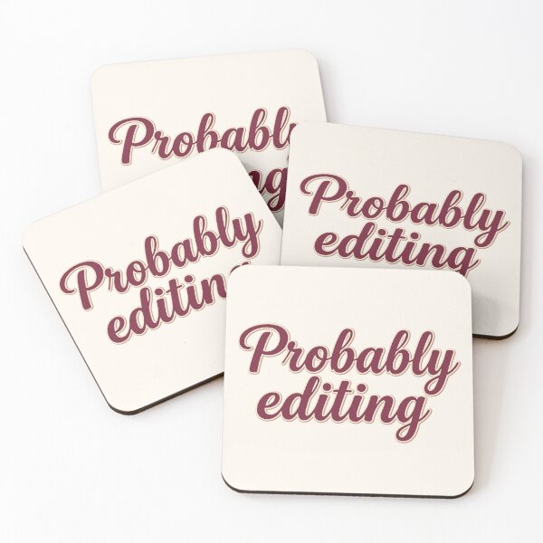 Item preview, Probably Editing: Retro Script Aesthetic Quote Art designed and sold by MalisoStickers.