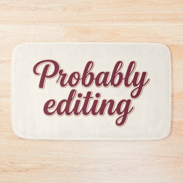 Item preview, Probably Editing: Retro Script Aesthetic Quote Art designed and sold by MalisoStickers.